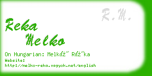 reka melko business card